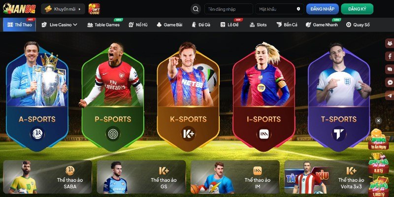 Giới thiệu sảnh thể thao Man88 tổng quan